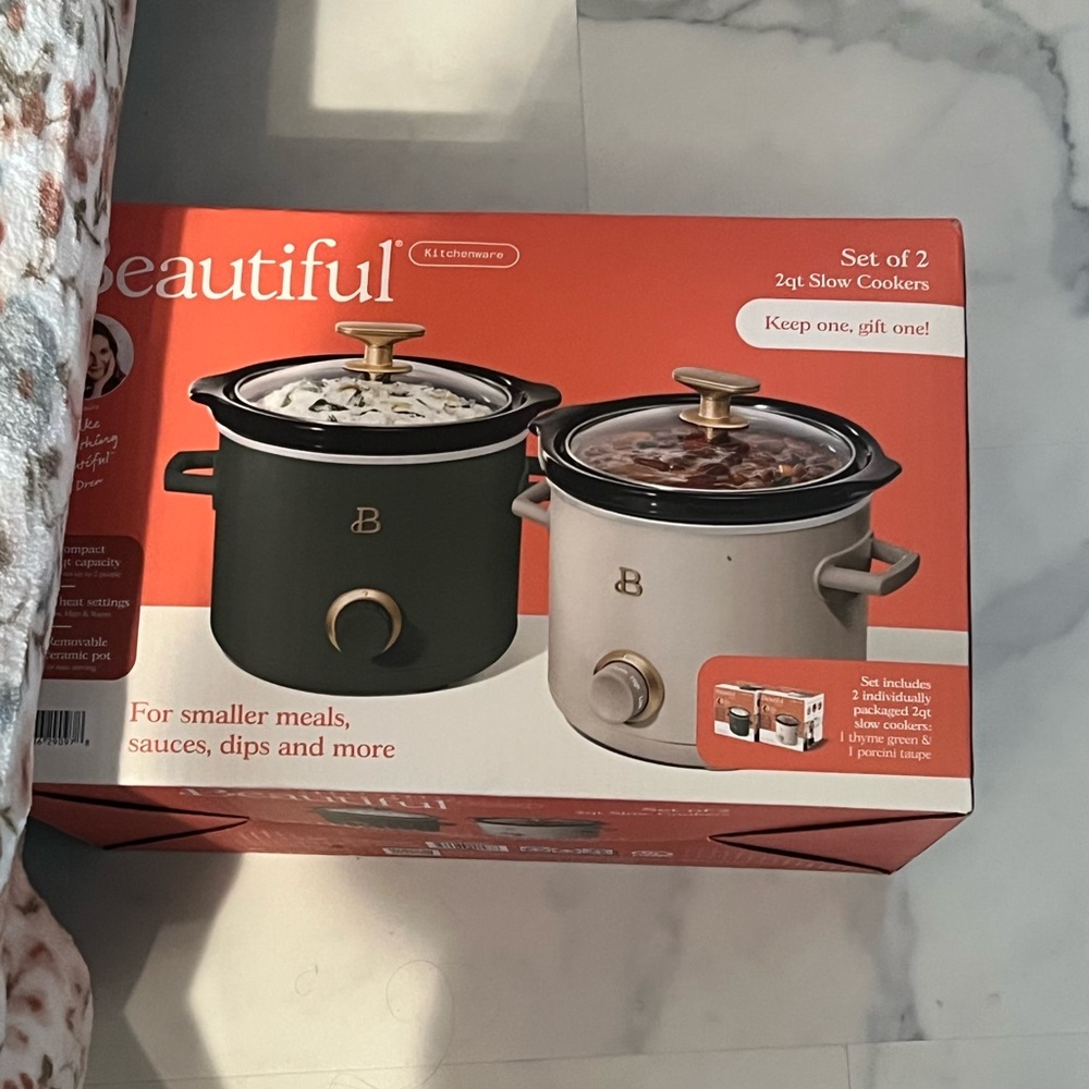 Set of 2 Slow Cookers - brand new in the box still never opened